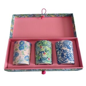 Lilly Pulitzer 2.5 Ounce 3 Piece Votive Candle Set